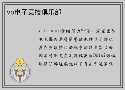 vp电子竞技俱乐部